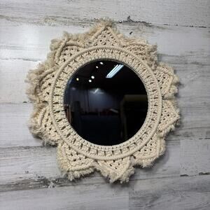 Boho Macrame Hanging Mirror